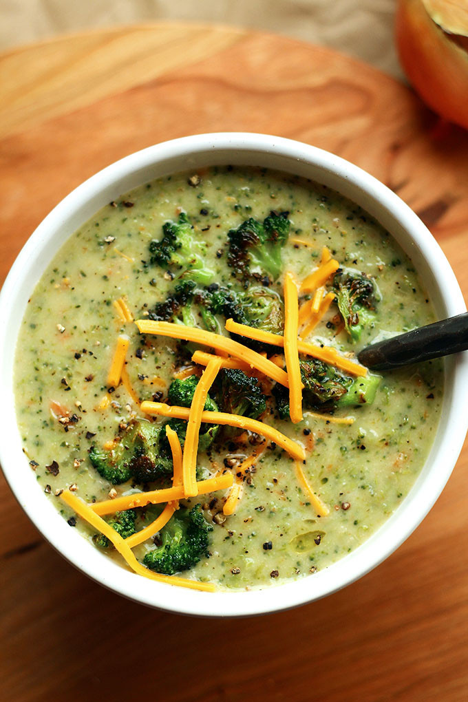 Vegan Broccoli Cheese Soup
 Creamy Vegan Broccoli Soup Vegan Cream of Broccoli Soup