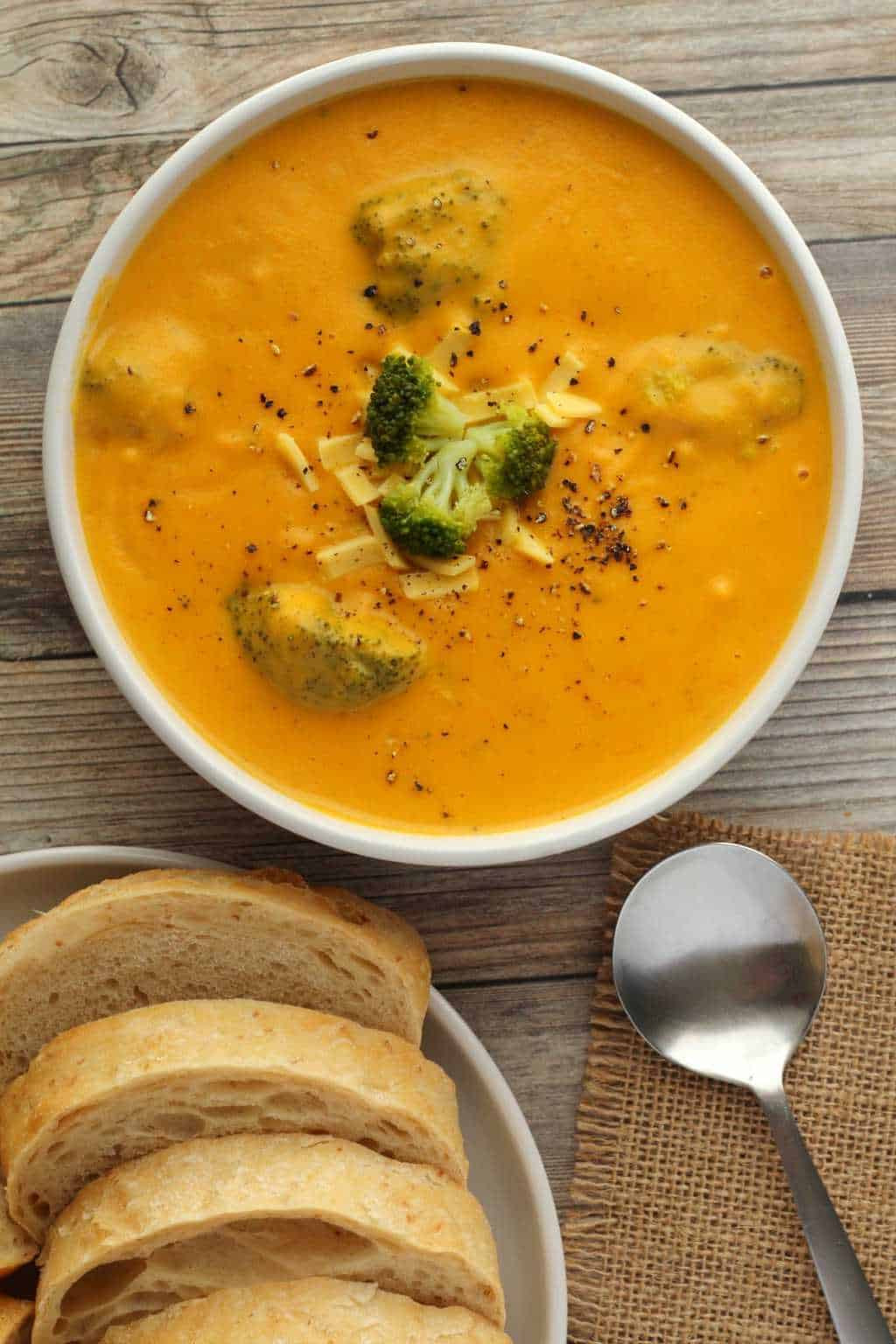 Vegan Broccoli Cheese Soup
 Vegan Broccoli Cheese Soup Rich and Cheesy Loving It