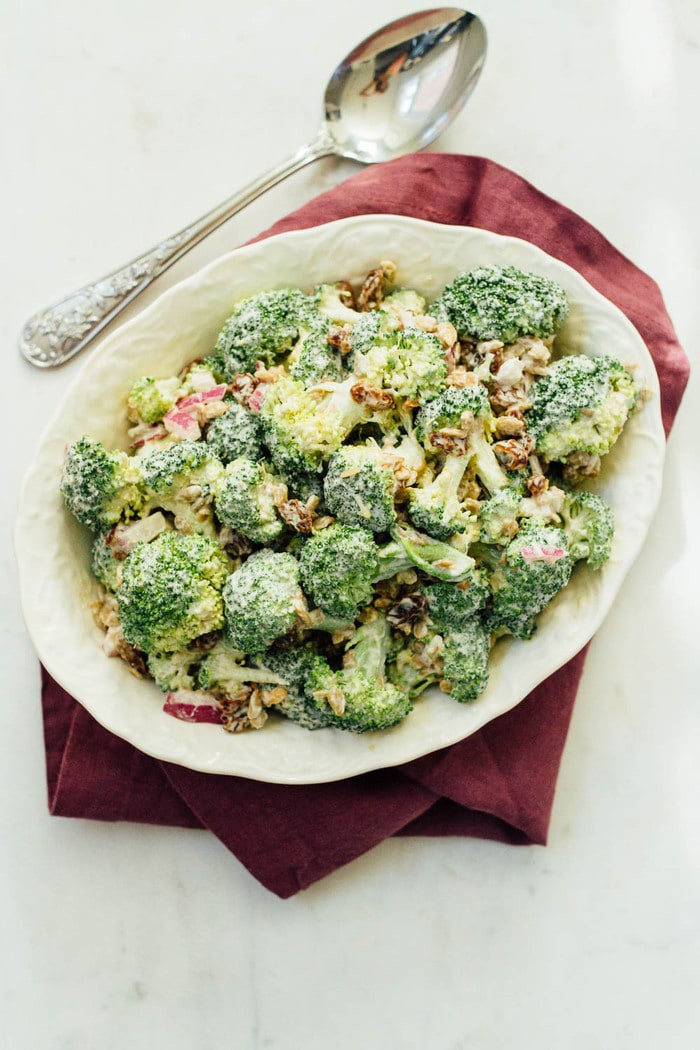 Vegan Broccoli Salad
 Broccoli Raisin Salad Vegan Gluten Free