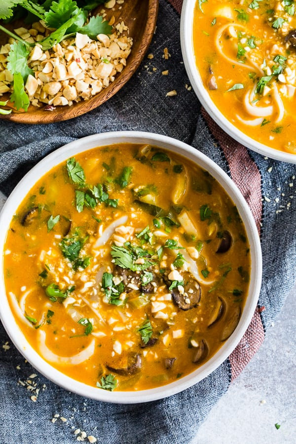 Vegan Broth Recipes
 Vegan Red Curry Pumpkin Noodle Soup