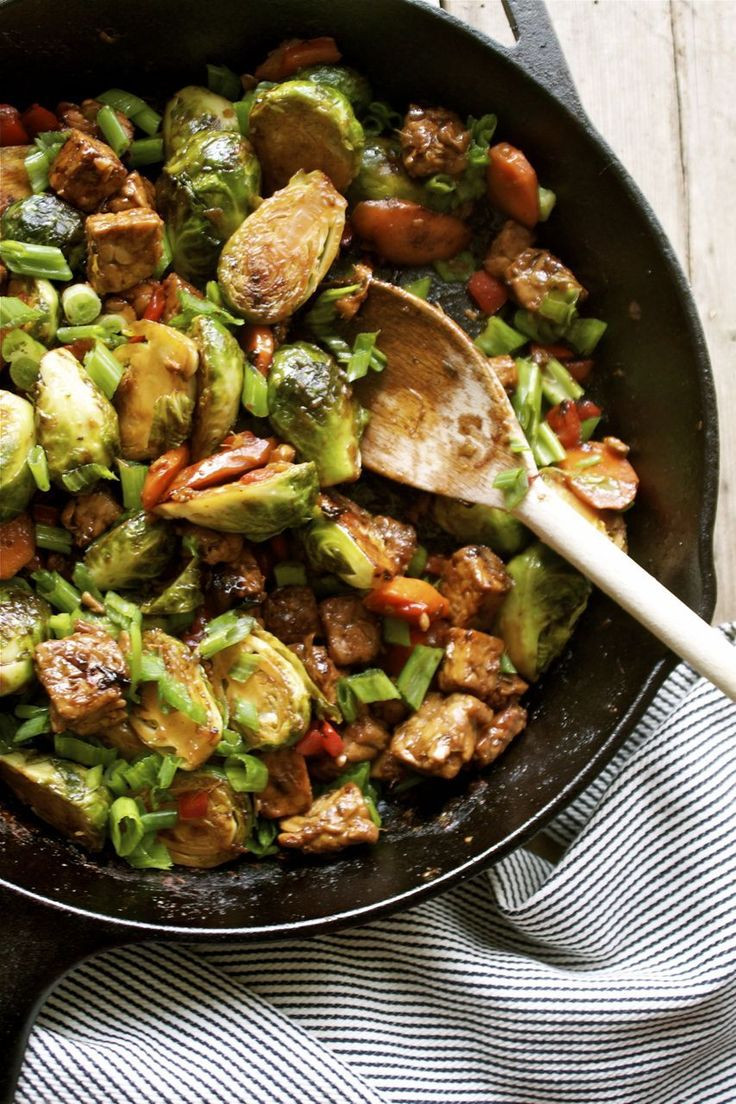 Vegan Brussel Sprouts Recipes
 15 Minute Brussels Sprout & Tempeh Stir Fry It s a quick