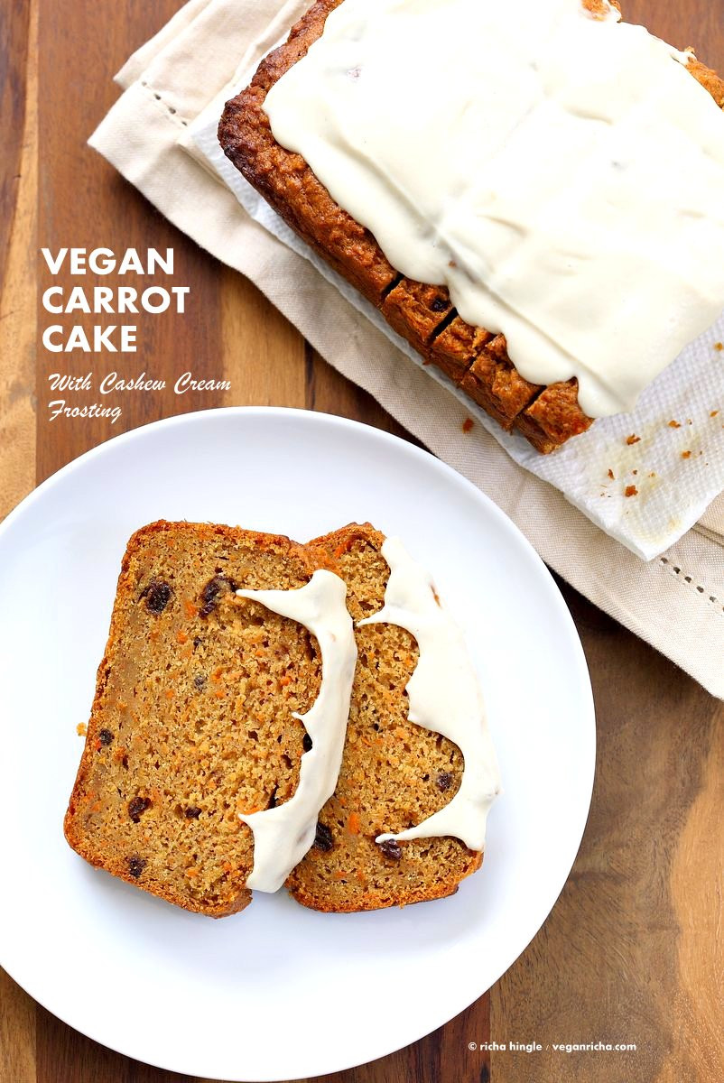 Vegan Carrot Recipes
 Vegan Carrot Cake Recipe with Cashew Cream Frosting