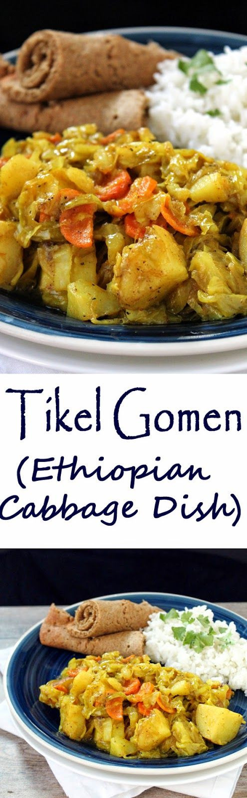 Vegan Chef Recipes
 Tikel Gomen Ethiopian Cabbage Dish