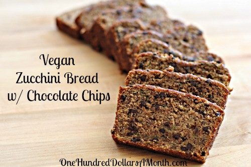 Vegan Chocolate Chip Zucchini Bread
 Easy Zucchini Recipes Vegan Zucchini Bread with
