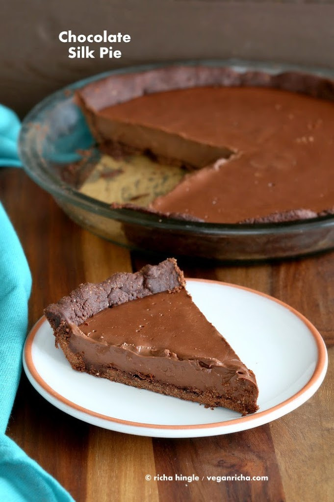 Vegan Chocolate Pie Recipe
 Dark Chocolate Silk Pie with Chocolate Almond Crust Vegan