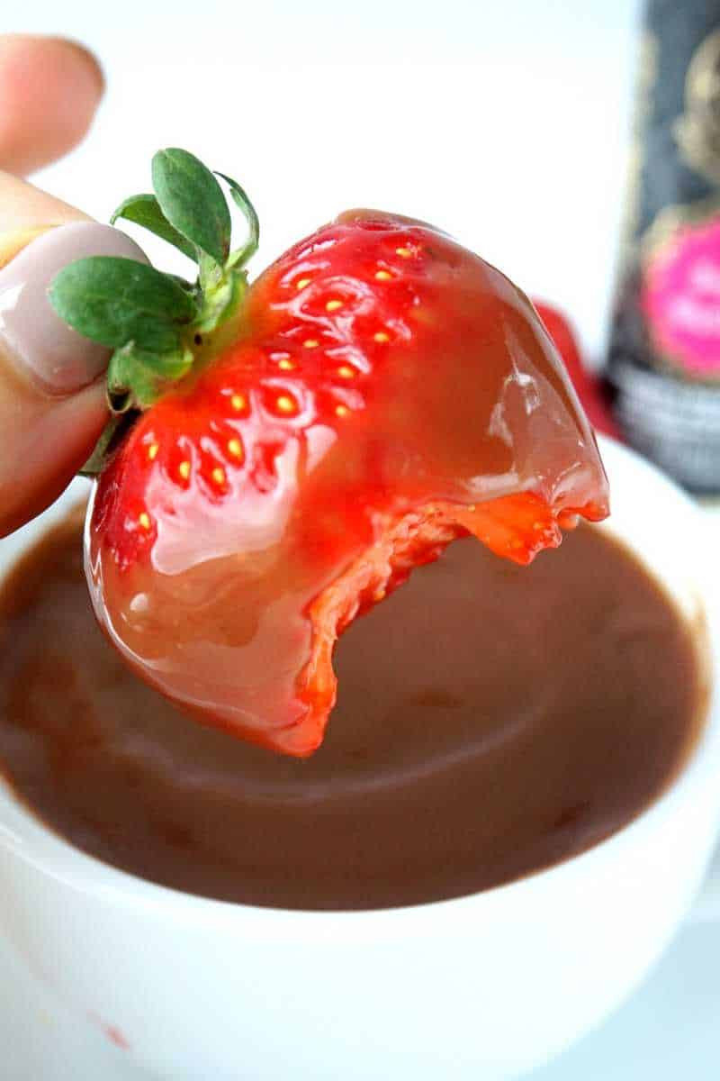 Vegan Chocolate Sauce
 Spiced Vegan Chocolate Sauce with Strawberries Healthy