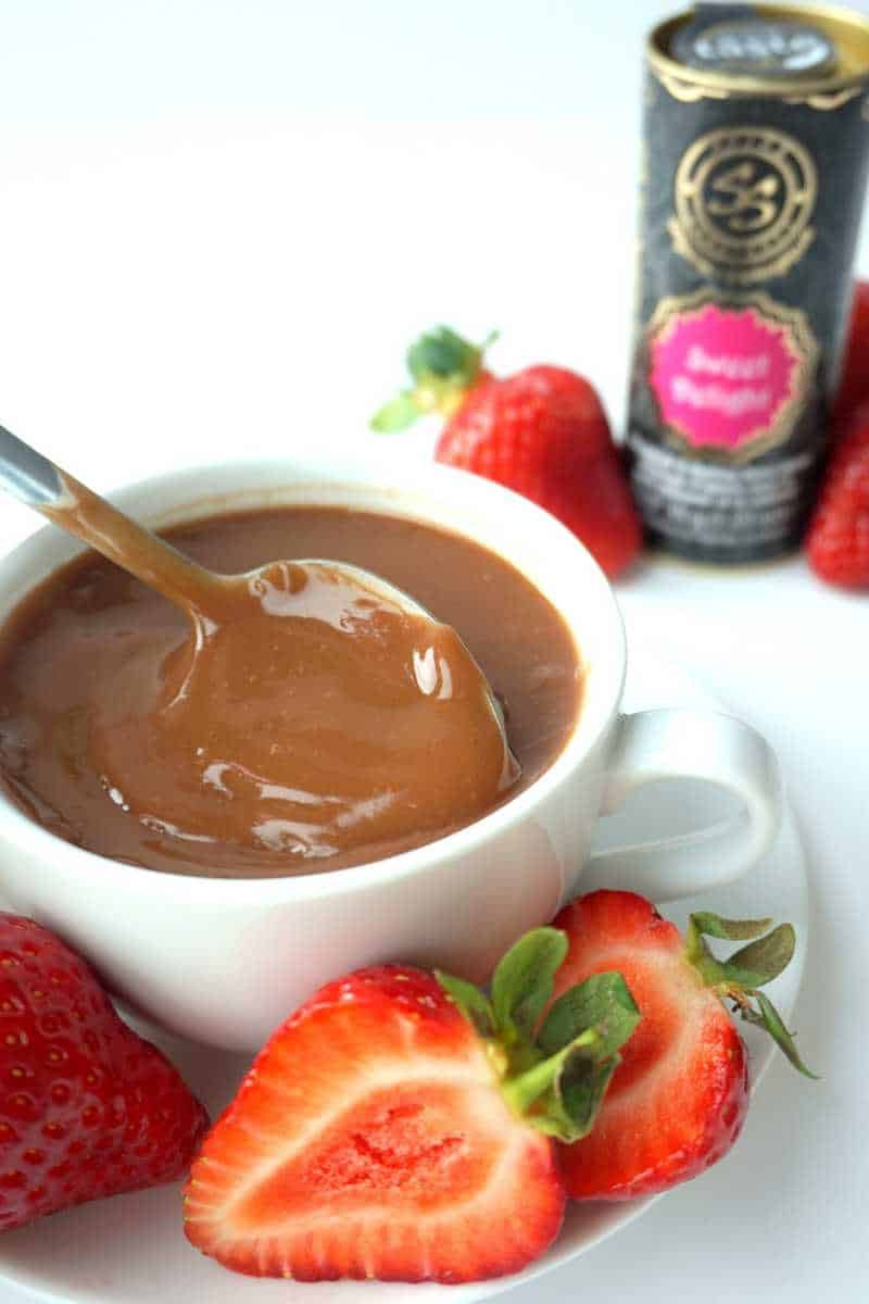 Vegan Chocolate Sauce
 Spiced Vegan Chocolate Sauce with Strawberries Healthy
