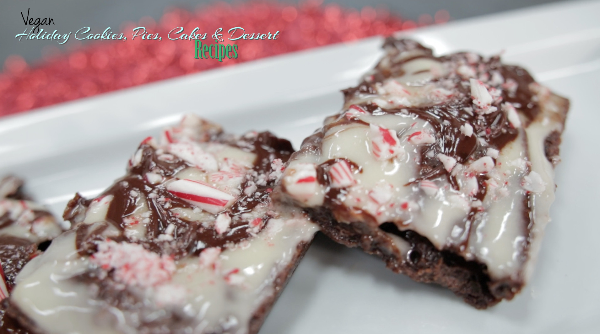 Vegan Christmas Dessert Recipes
 Vegan Peppermint Brownie Bars Recipe