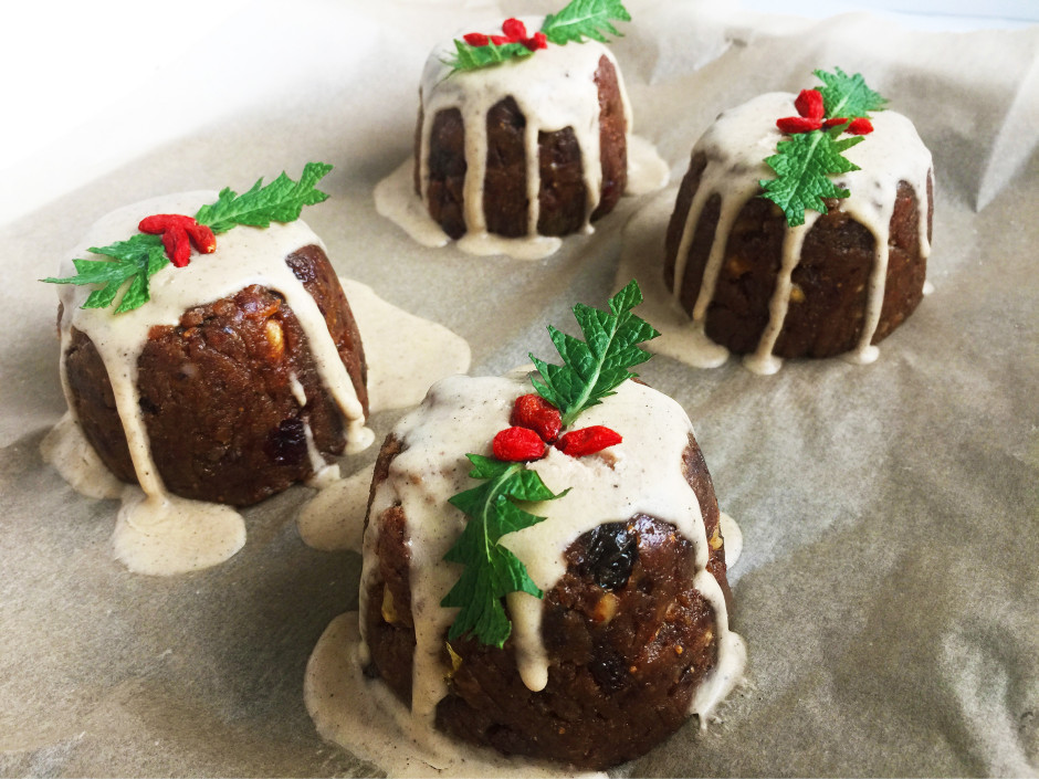 Vegan Christmas Desserts
 Raw Vegan and Paleo Christmas Puddings