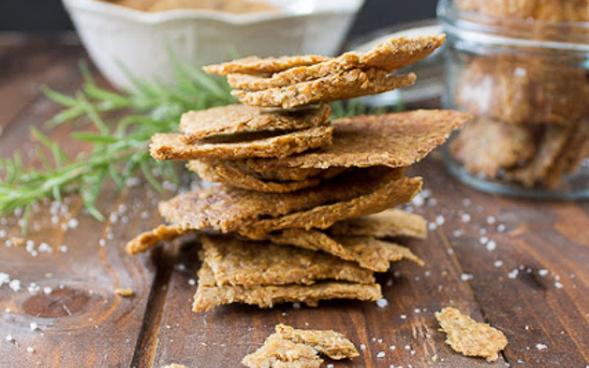 Vegan Cracker Recipes
 Garlic and Herb Flax Crackers [Vegan Gluten Free Grain