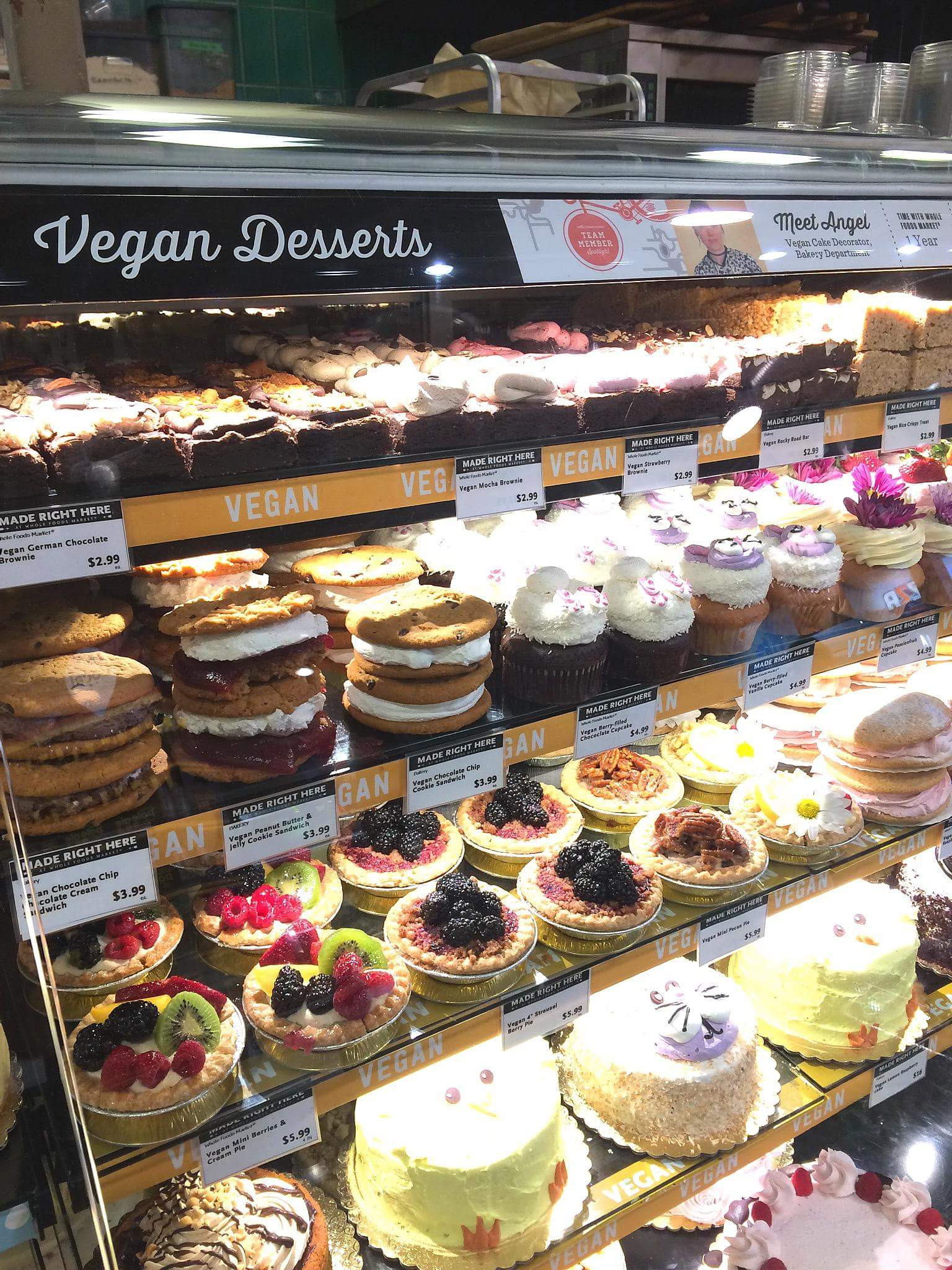 Vegan Desserts At Whole Foods
 Whole Foods in San Diego has an entire section dedicated