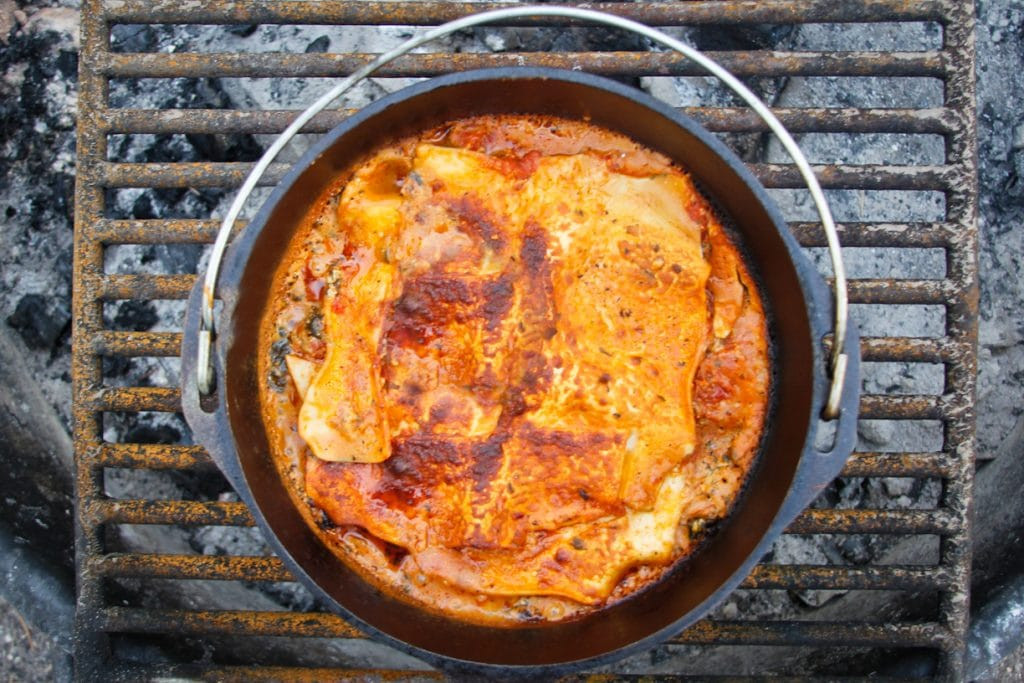 Vegan Dutch Oven Camping Recipes
 Campfire Dutch Oven Recipe Ve arian Lasagna Perfect