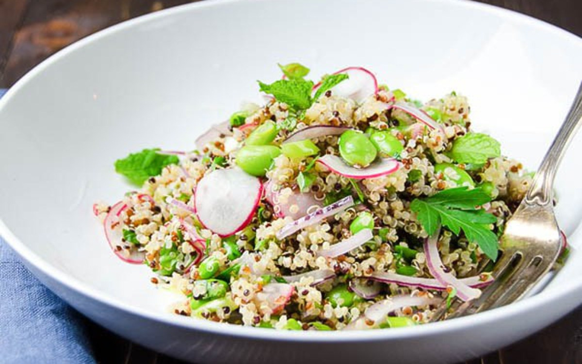 Vegan Edamame Recipes
 Quinoa Edamame Salad With Radish [Vegan] e Green Planet