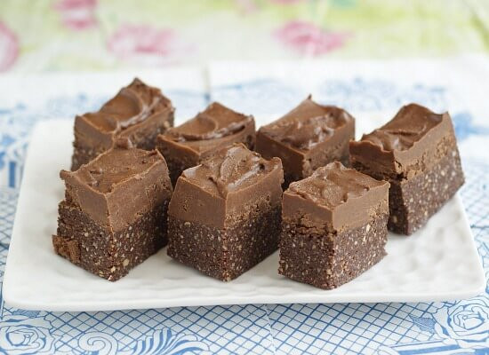 Vegan Fudge Brownies
 No Bake Chocolate Topped Fudge Brownies Vegan Dairy