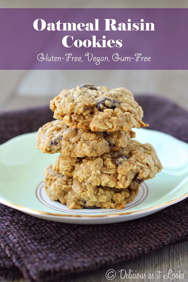 Vegan Gluten Free Oatmeal Raisin Cookies
 Delicious as it Looks Oatmeal Optional Raisin Cookies