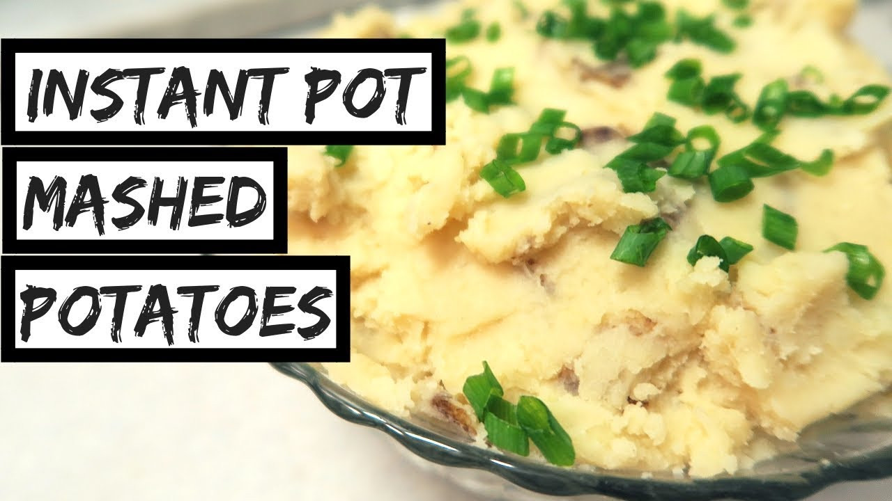 Vegan Instant Mashed Potatoes
 INSTANT POT MASHED POTATOES No Drain Vegan