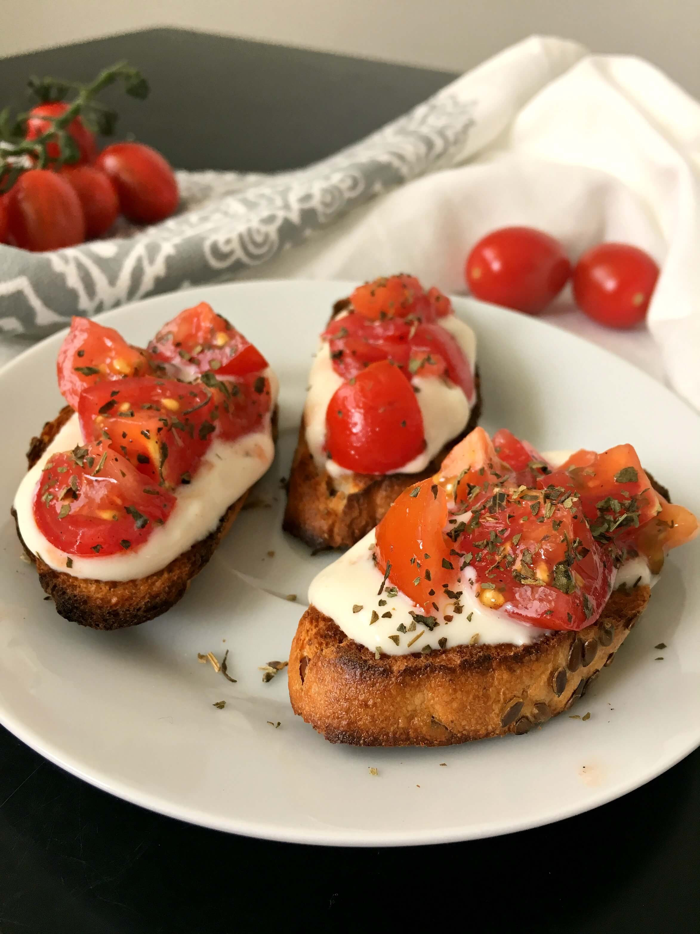 Vegan Italian Appetizers
 Bruschetta Bites Italian Party Appetizers vegan