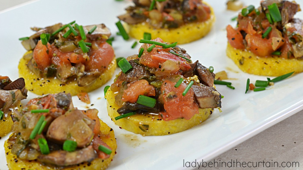 Vegan Italian Appetizers
 Easy Polenta Appetizer