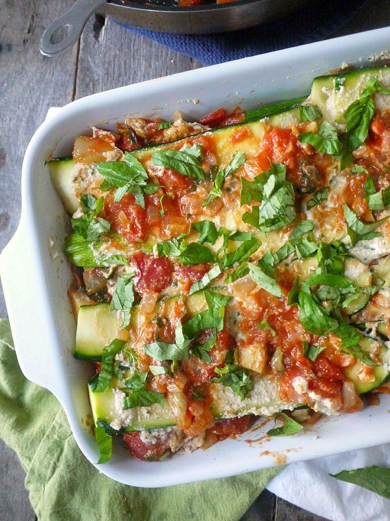 Vegan Lasagna With Zucchini
 Paleo and Vegan Zucchini Lasagna with Basil Cashew