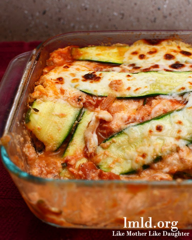 Vegan Lasagna With Zucchini
 Zucchini Lasagna Like Mother Like Daughter