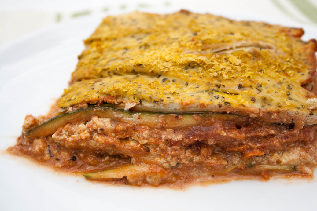 Vegan Lasagna With Zucchini
 Vegan Zucchini Lasagna with Tofu Ricotta and Walnut Sauce