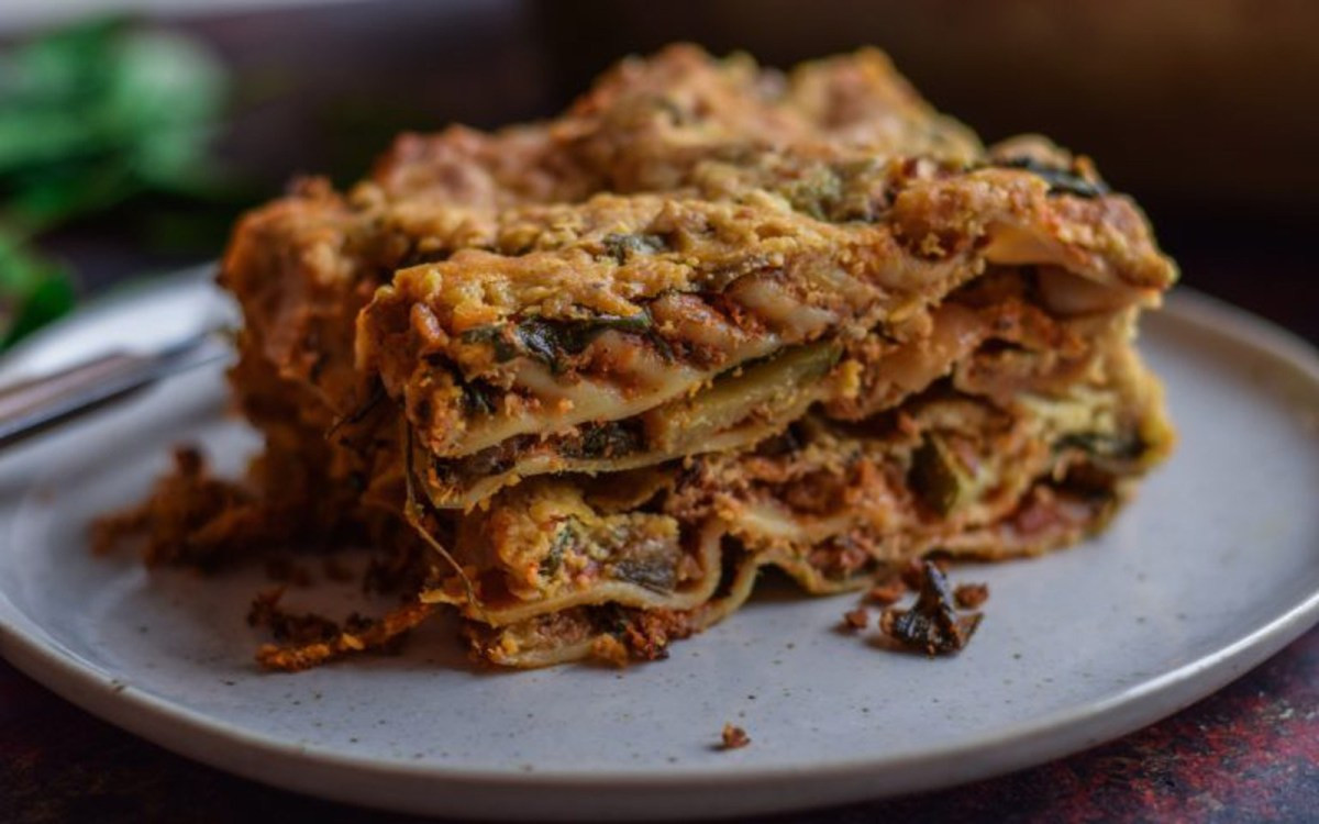 Vegan Lasagna With Zucchini
 Zucchini and Eggplant Lasagna [Vegan Gluten Free] e