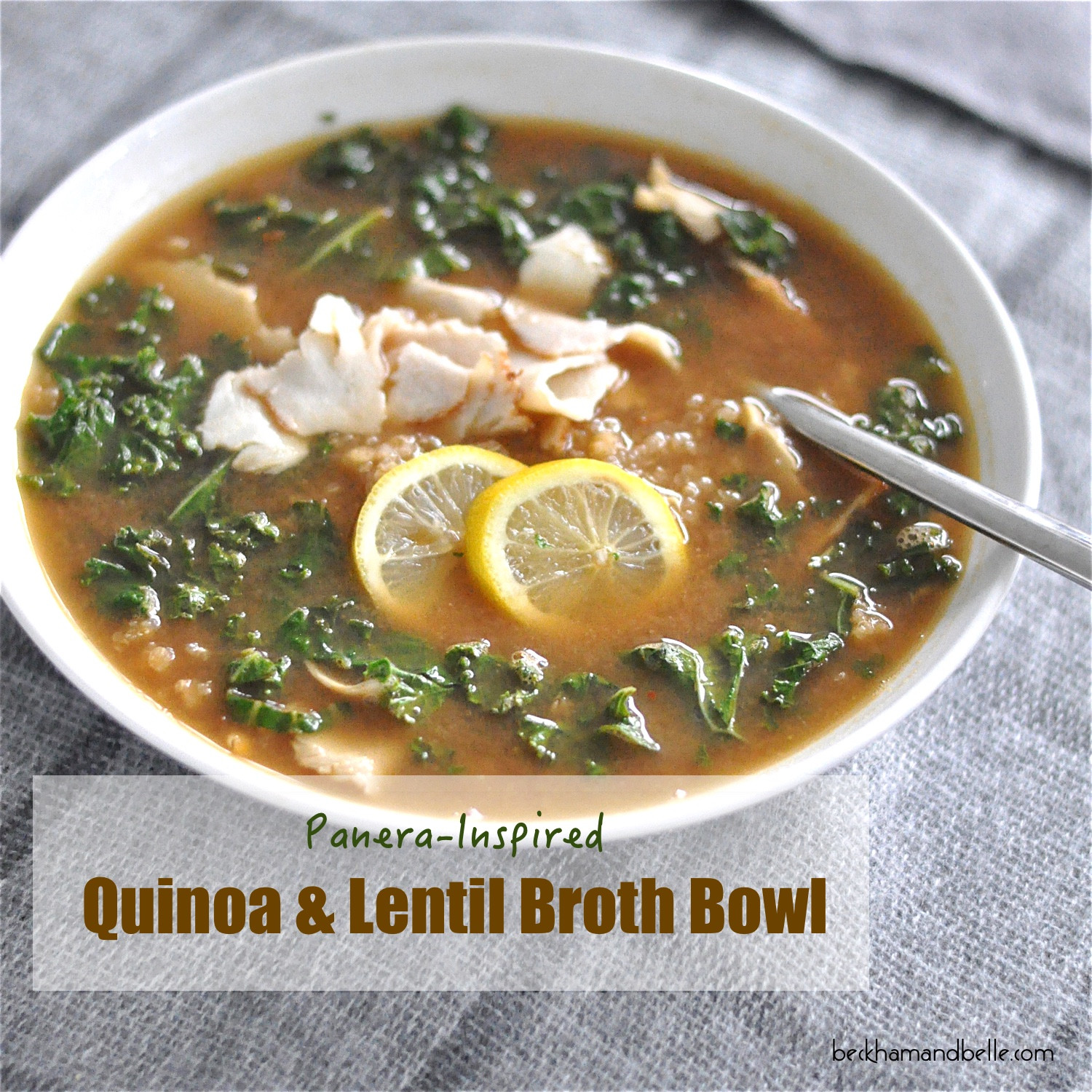 Vegan Lentil Quinoa Broth Bowl
 Panera Inspired Quinoa Lentil Broth Bowls Beckham Belle