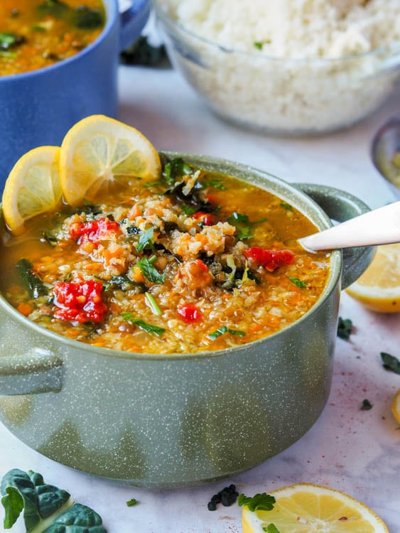 Vegan Lentil Quinoa Broth Bowl
 Panera Broth Bowl with Lentils Quinoa and Veggies GF