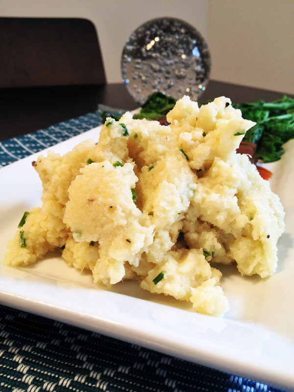 Vegan Mashed Cauliflower
 Vegan Mashed Cauliflower with Roasted Garlic – Vegangela