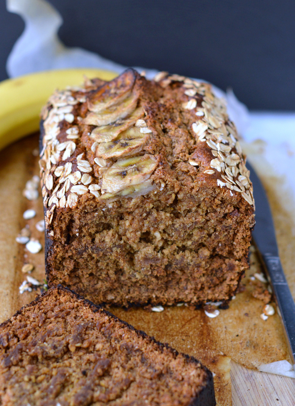 Vegan Oat Bread
 Oatmeal banana bread