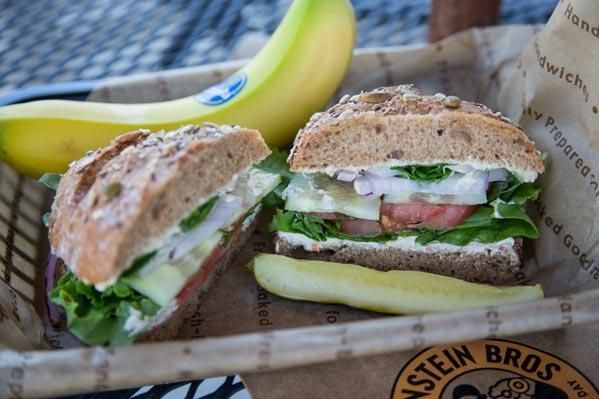 Vegan Options At Einstein Bagels
 Einstein Bagel s Hummus Veg Out Sandwich Hummus Tomato