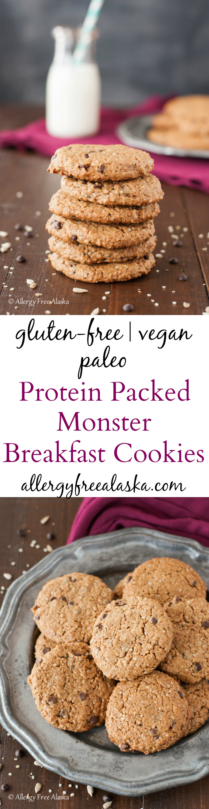 Vegan Paleo Breakfast Recipes
 Protein Packed Monster Breakfast Cookies Recipe gluten