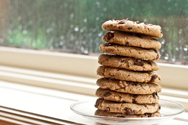 Vegan Peanut Butter Cookies Oh She Glows
 Salt Kissed Chunky Peanut Butter Vegan Chocolate Chip