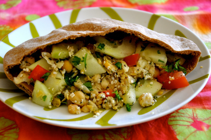 Vegan Pita Recipes
 High Protein Hummus & Hemp Seeds Pita Pocket