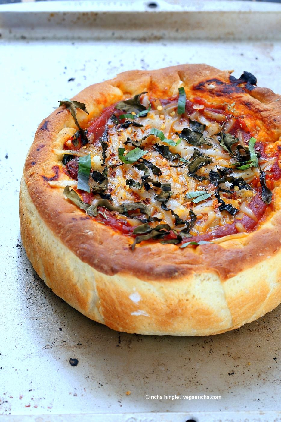 Vegan Pizza Dough Recipe
 Vegan Deep Dish Pizza Recipe 20 min Crust Vegan Richa
