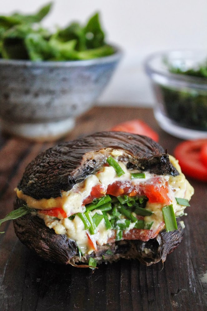 Vegan Portobello Recipes
 PORTOBELLO MUSHROOM CASHEW CHEESE BURGERS