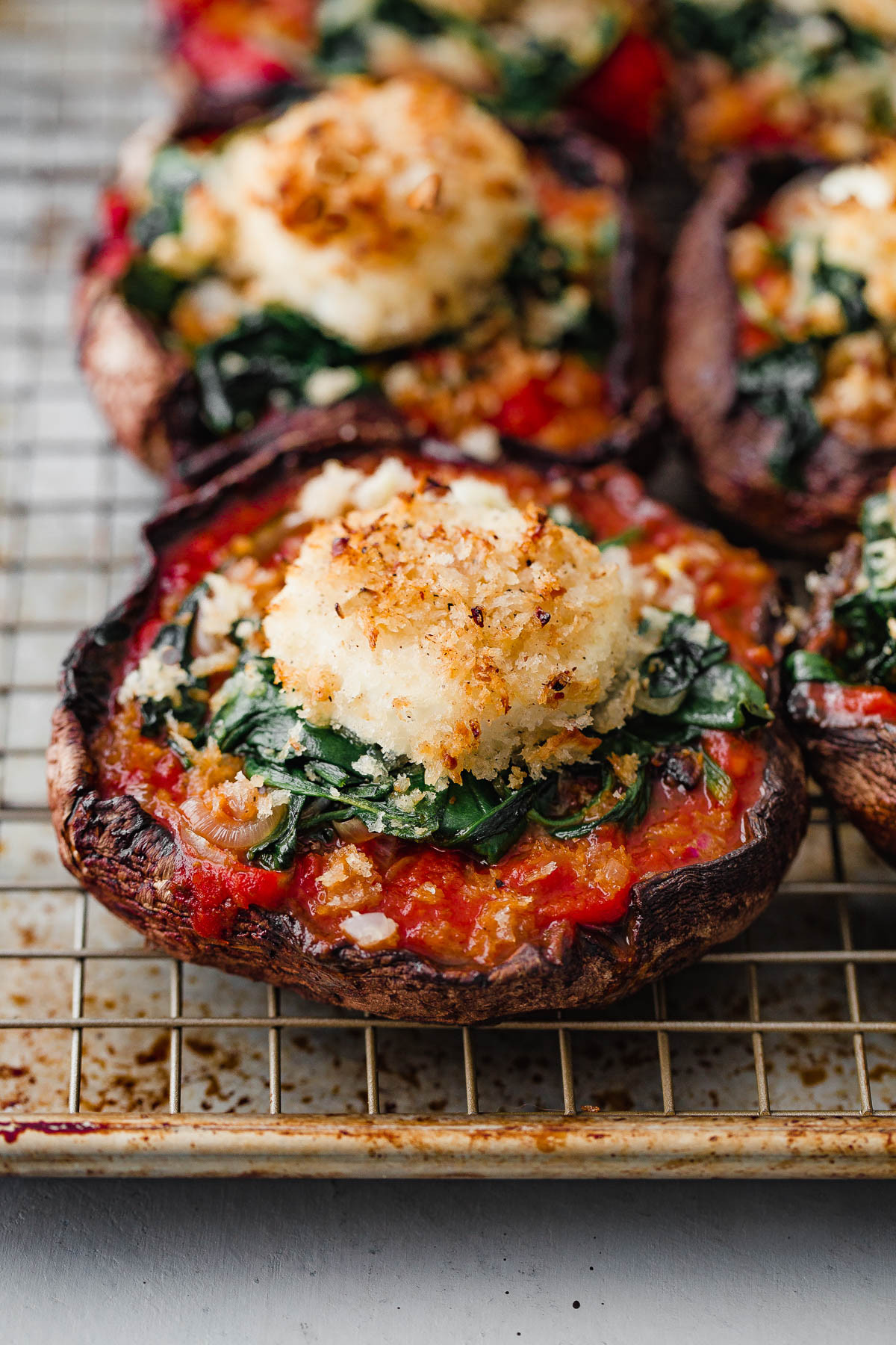 Vegan Portobello Recipes
 Stuffed Portobello Mushrooms with Crispy Goat Cheese A