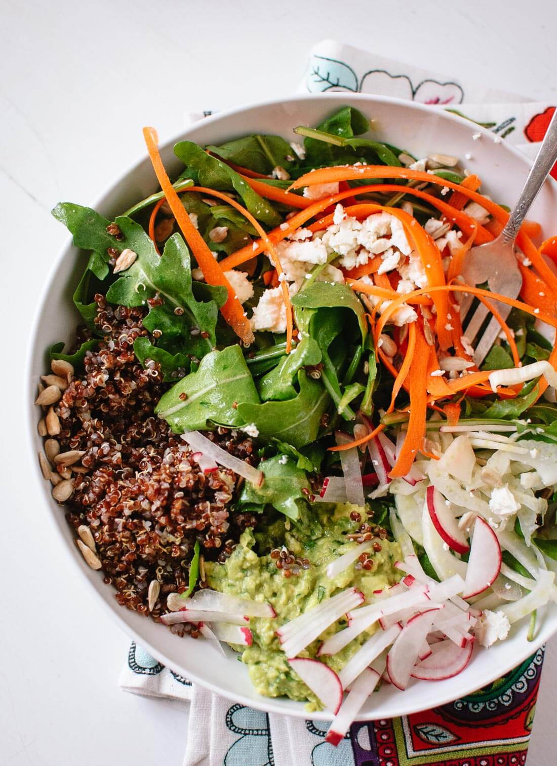 Vegan Radish Recipes
 Spring Carrot Radish and Quinoa Salad with Herbed Avocado