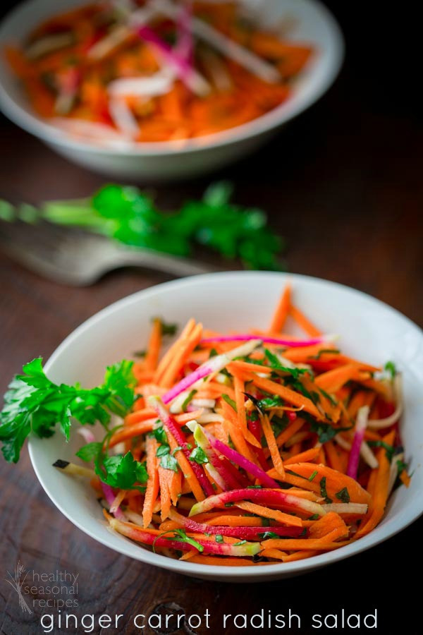 Vegan Radish Recipes
 ginger carrot radish salad Healthy Seasonal Recipes