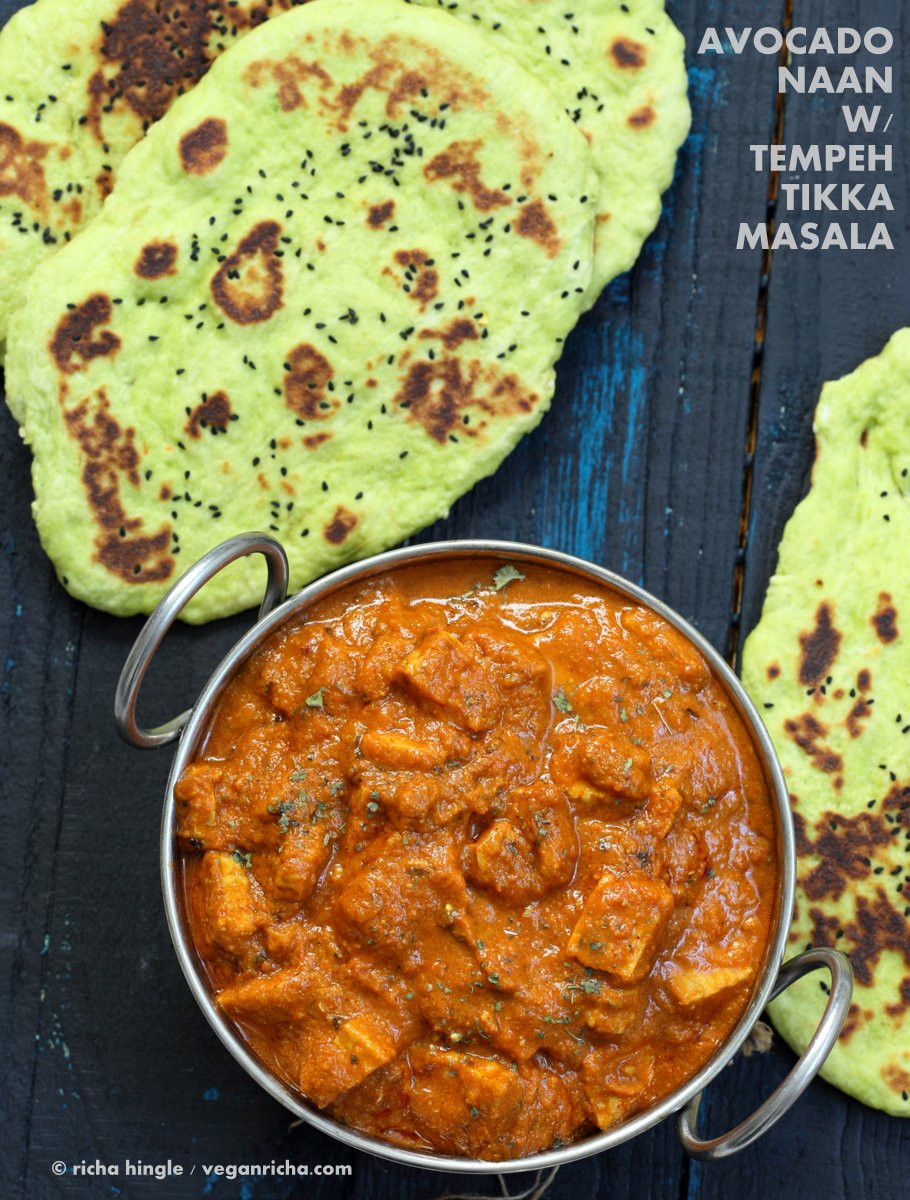 Vegan Recipes Of India
 Vegan Naan plain avocado garlic stuffed Indian