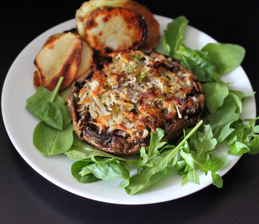 Vegan Recipes Portobello Mushrooms
 Portabella stuffed with Hash browns Vegan Glutenfree