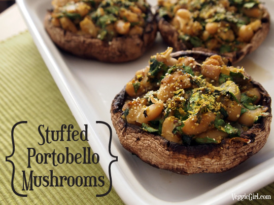 Vegan Recipes Portobello Mushrooms
 Stuffed Portobello Mushrooms Dianne s Vegan Kitchen