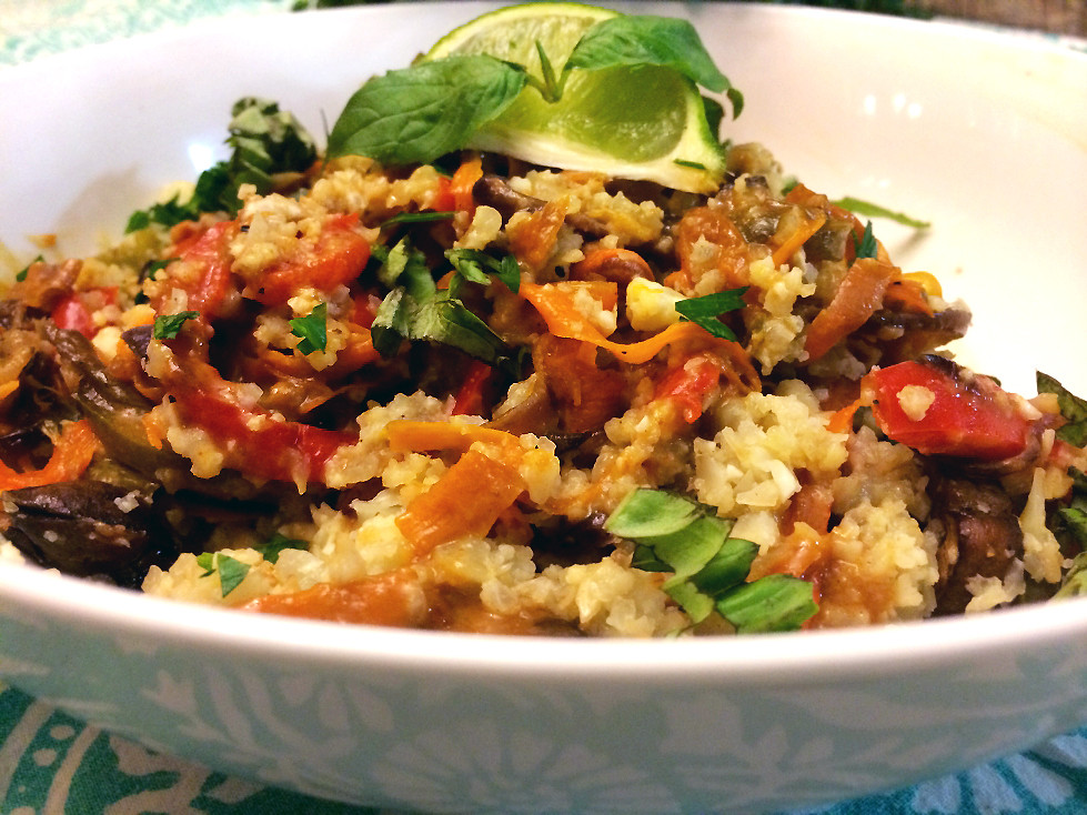Vegan Recipes With Rice
 Vegan Thai Recipes Peanut Satay on Cauliflower Rice