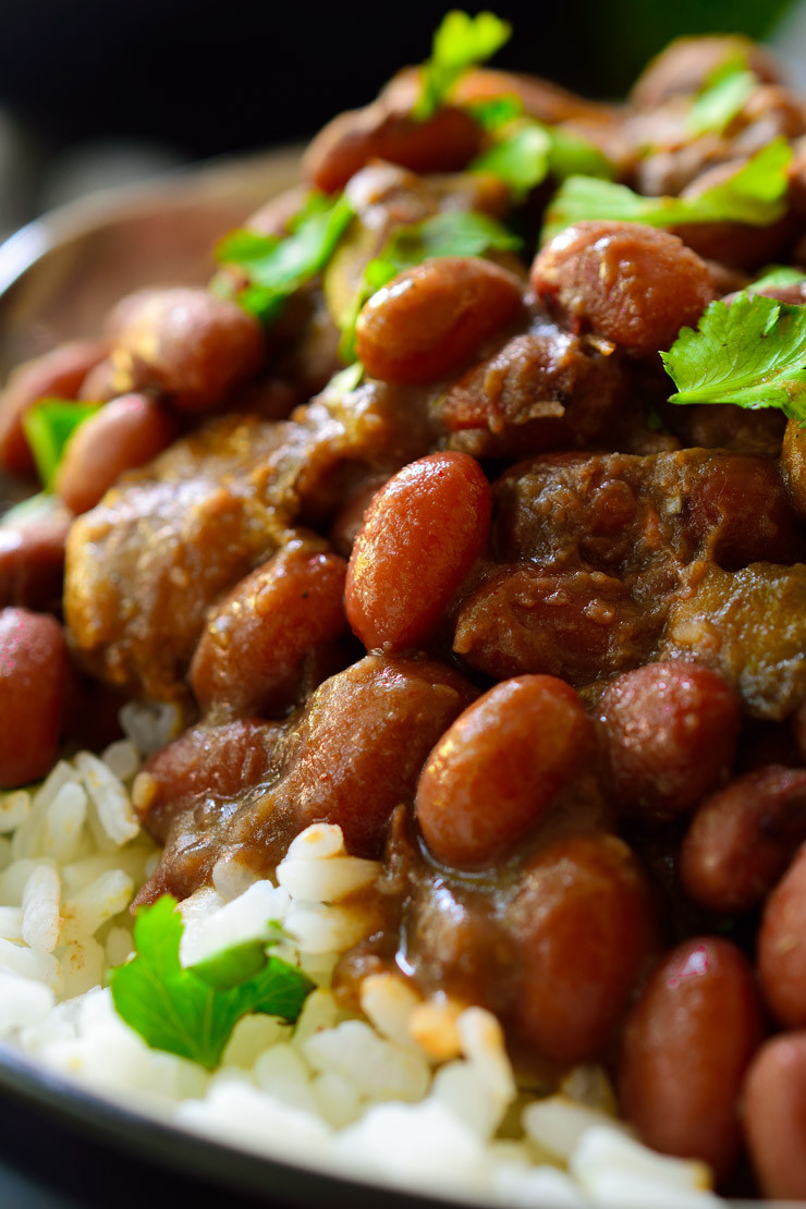 Vegan Rice And Beans
 Vegan Red Beans and Rice with Smoky Mushrooms