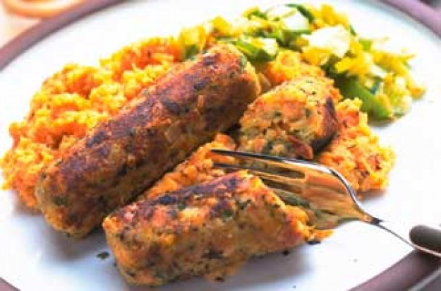 Vegan Sausage Recipes
 Ve arian sausages with sweet potato mash recipe goodtoknow