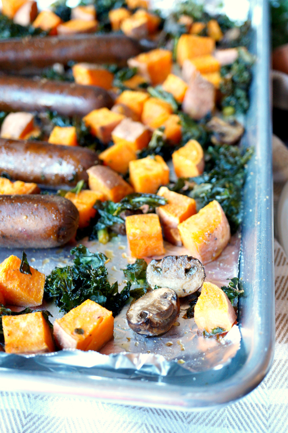 Vegan Sheet Pan Dinners
 Vegan Sausage Sheet Pan Meal