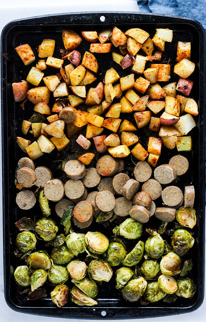 Vegan Sheet Pan Dinners
 Vegan Sausage Sheet Pan Dinner