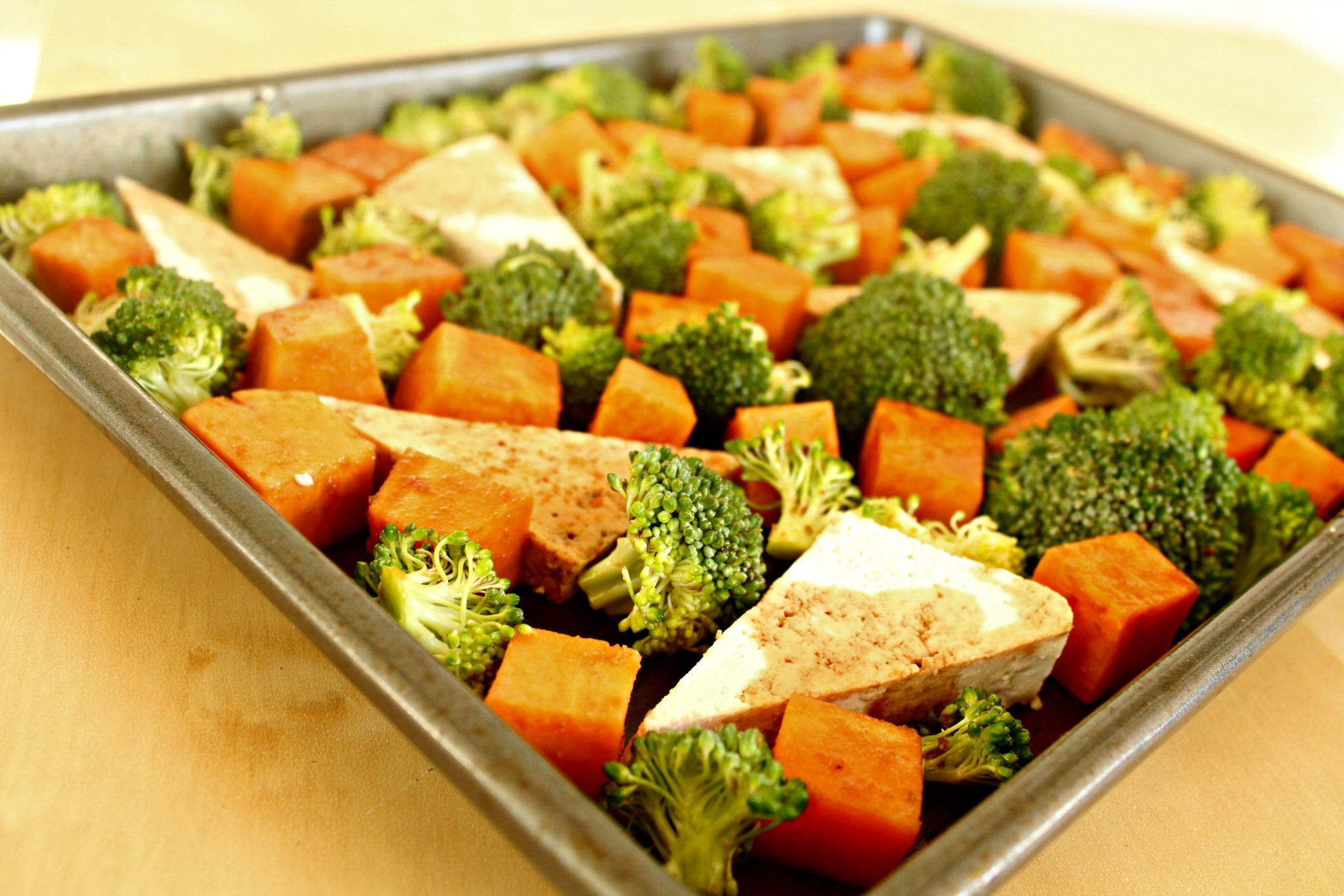 Vegan Sheet Pan Dinners
 Vegan Sheet Pan Dinner made with Tofu