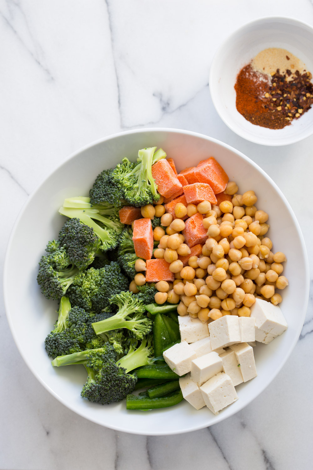 Vegan Sheet Pan Dinners
 Sheet Pan Veggie Dinner with Broccoli Sweet Potato Tofu