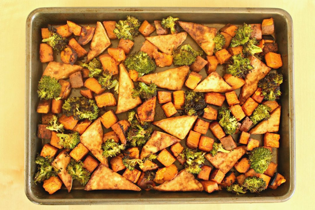 Vegan Sheet Pan Dinners
 Vegan Sheet Pan Dinner made with Tofu